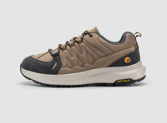 FitVille Men’s Low-Top Sturdy Core Hiking Shoes V3