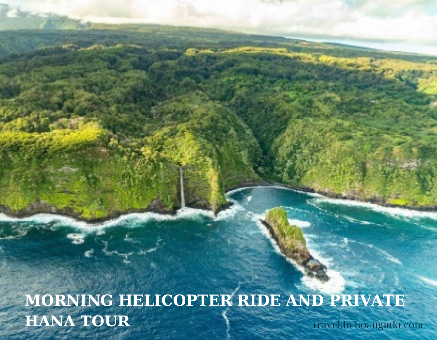 morning helicopter ride and private Hana tour